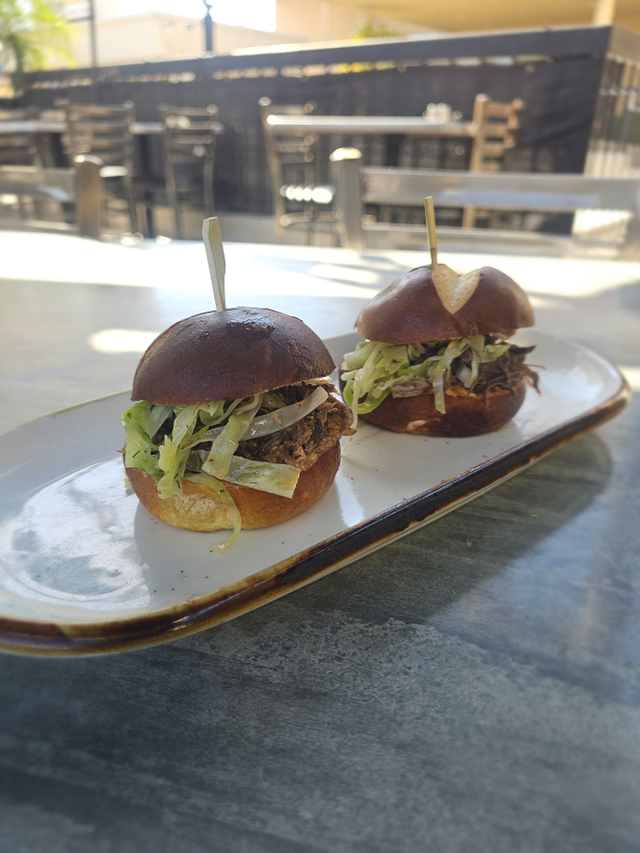 Short Rib Sliders.